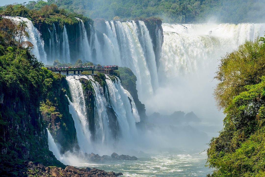 Iguazu Falls on the border of Brazil and Argentina