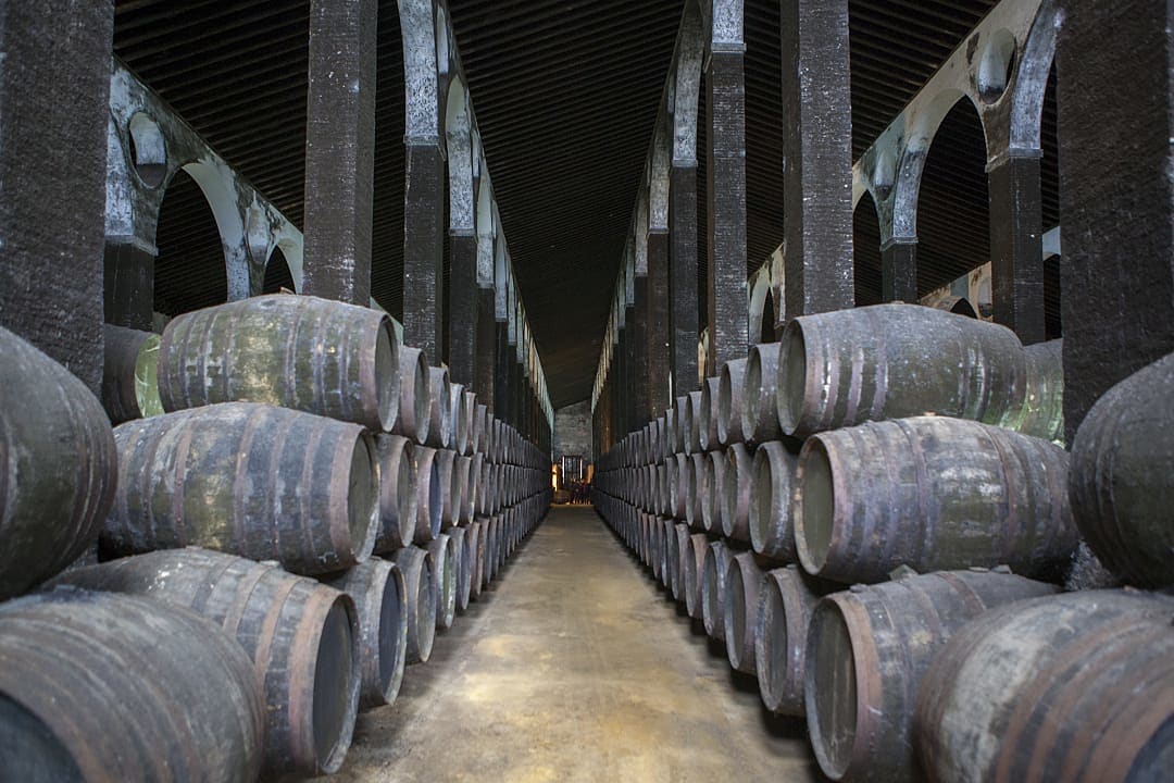 Bodegas Barbadillo cellar in Andalucia, Spain