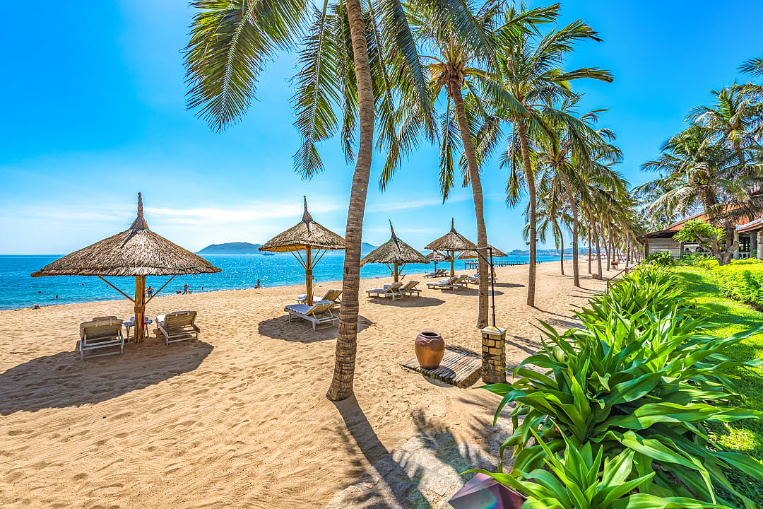 Tropical beach in Nha Trang, Vietnam