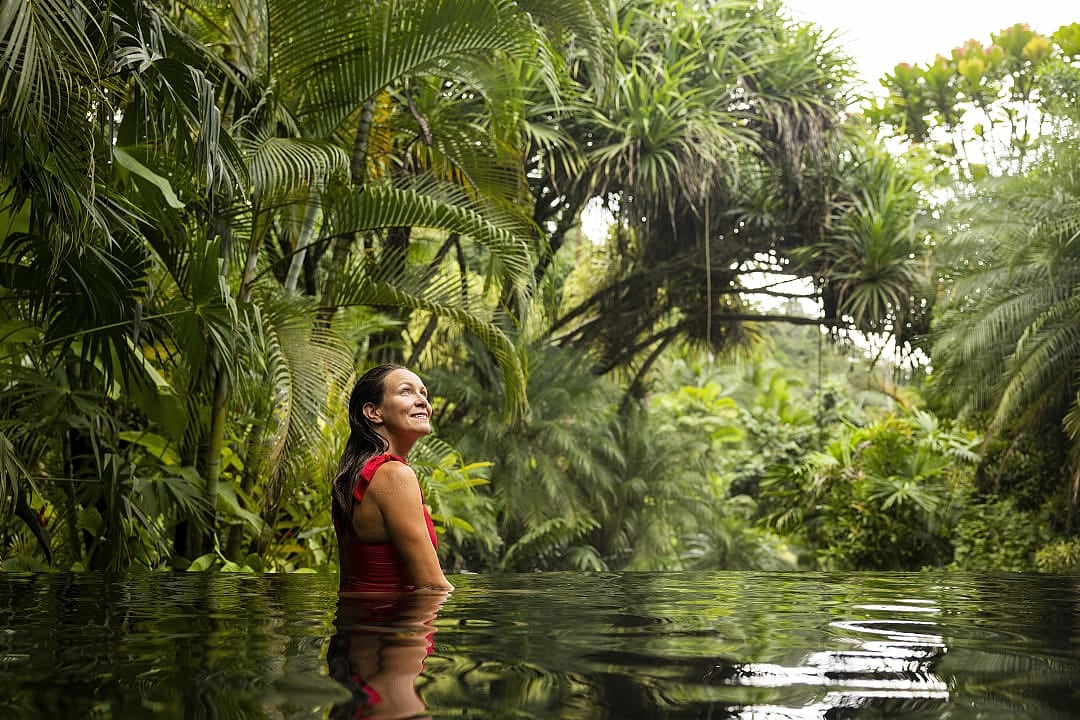 Tabacón Hot Springs in La Fortuna, Costa Rica.