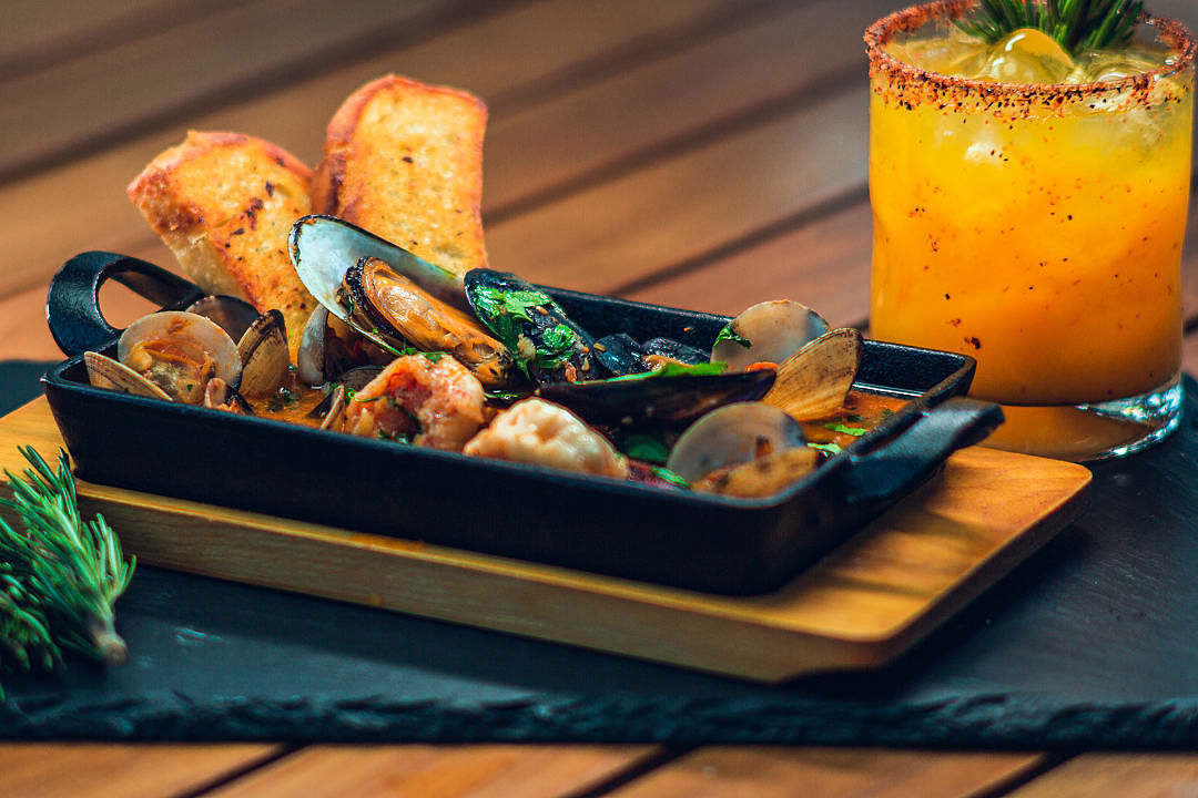 Seafood dish in Costa Rica