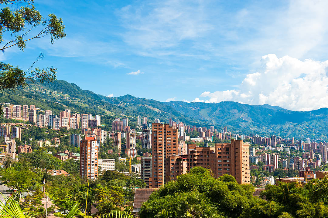 View of Valle del Cauca in Cali, Colombia.