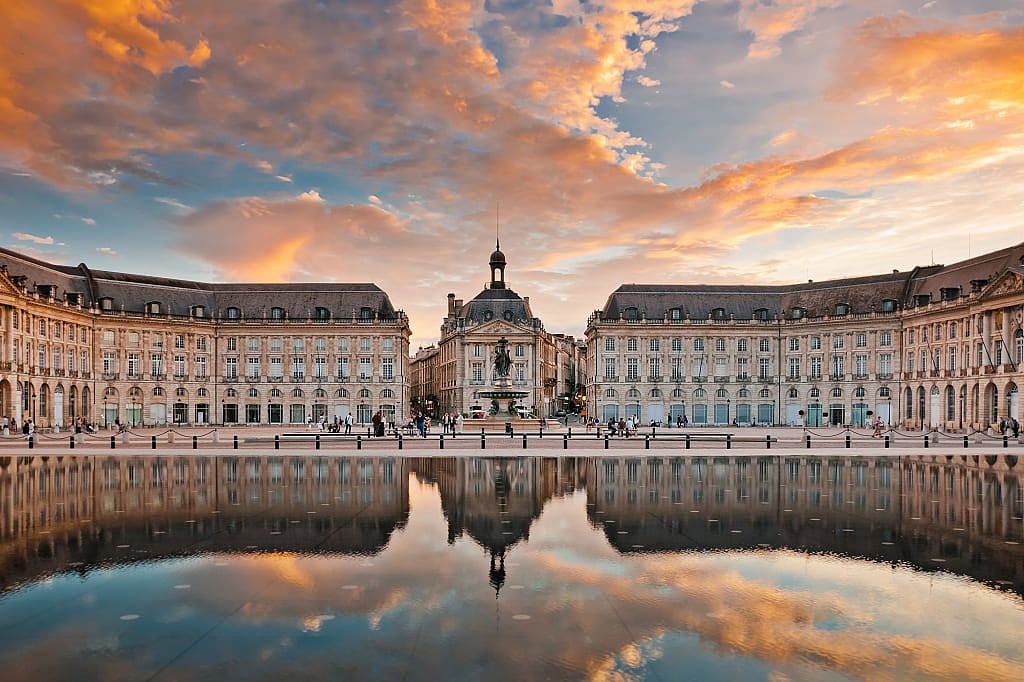 Place de la Bourse in Bordeaux, France