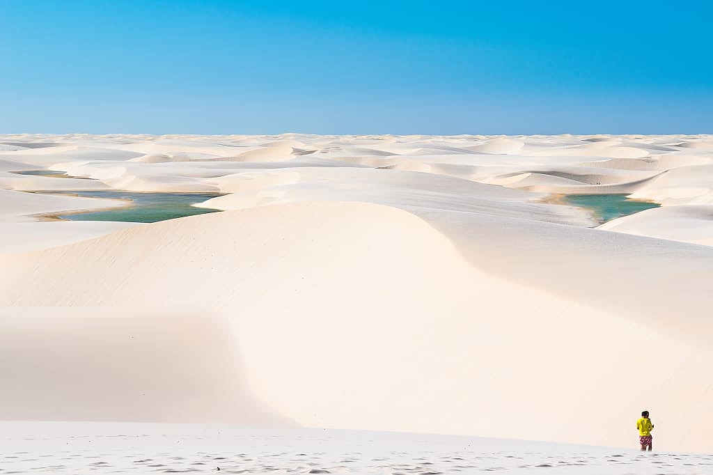 Sand Dunes in Lencois Maranhenses, Brazil.