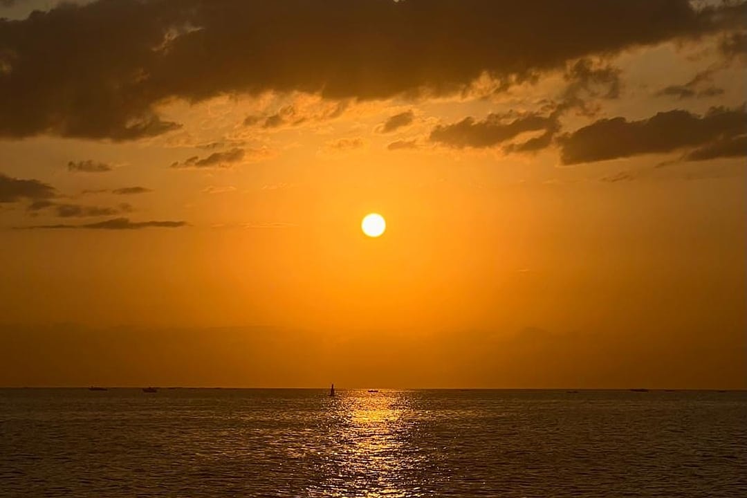 Golden sunset in Zanzibar, Tanzania