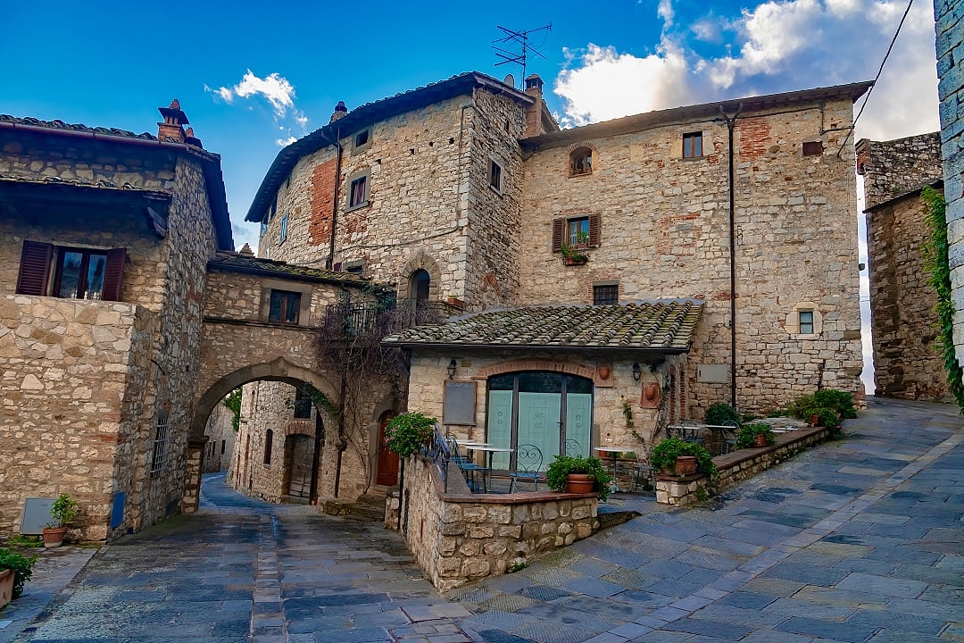 Castello di Meleto, Gaiole, Italy.