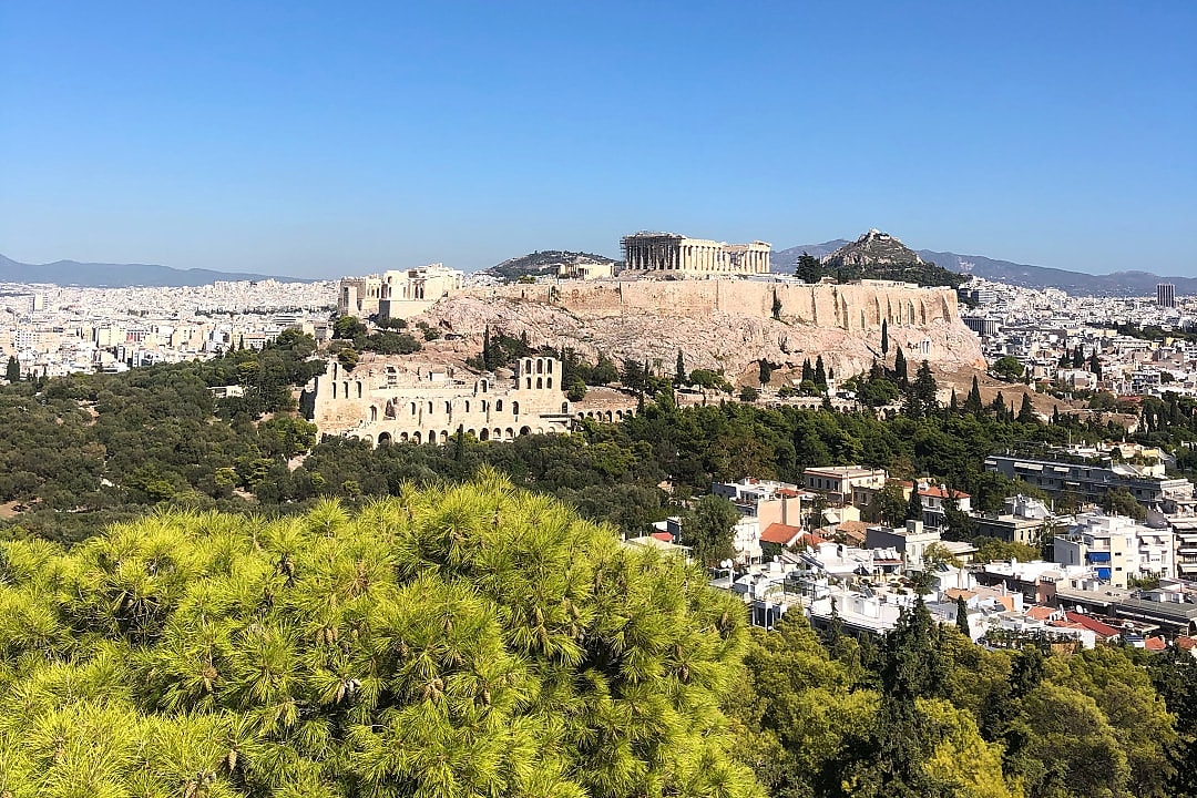 Acropolis Hill in Athens, Greece