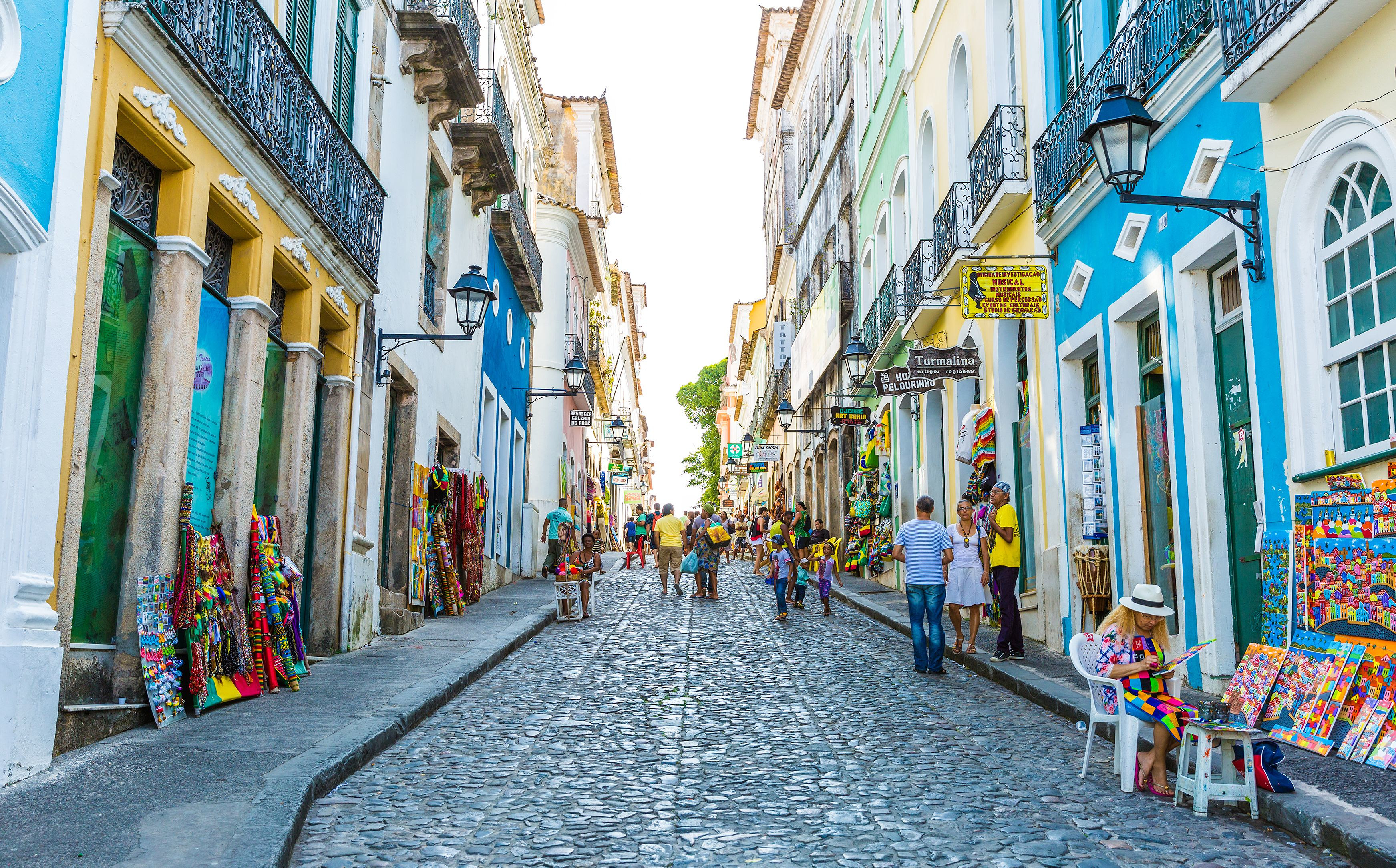 Pelourinho area in Salvador de Bahia, Brazil.