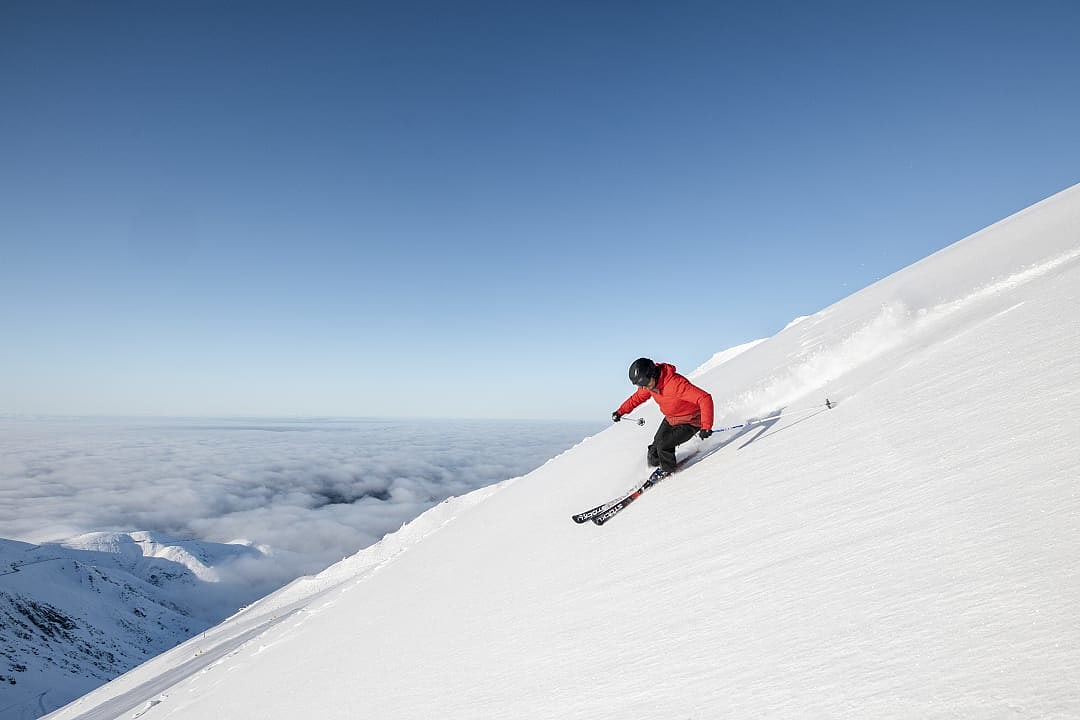 Mt Hutt Ski Area in Canterbury, New Zealand