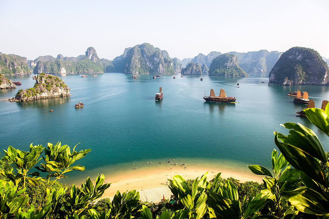 Ha Long Bay in Vietnam. 
