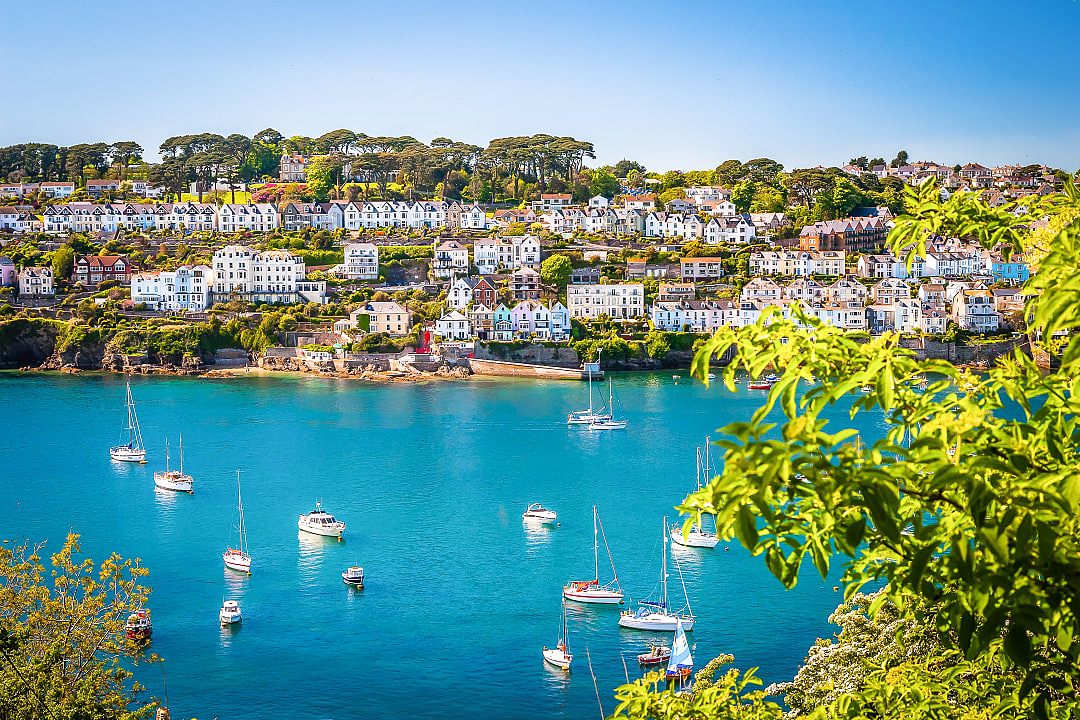 Fowey Harbour in Cornwall, England