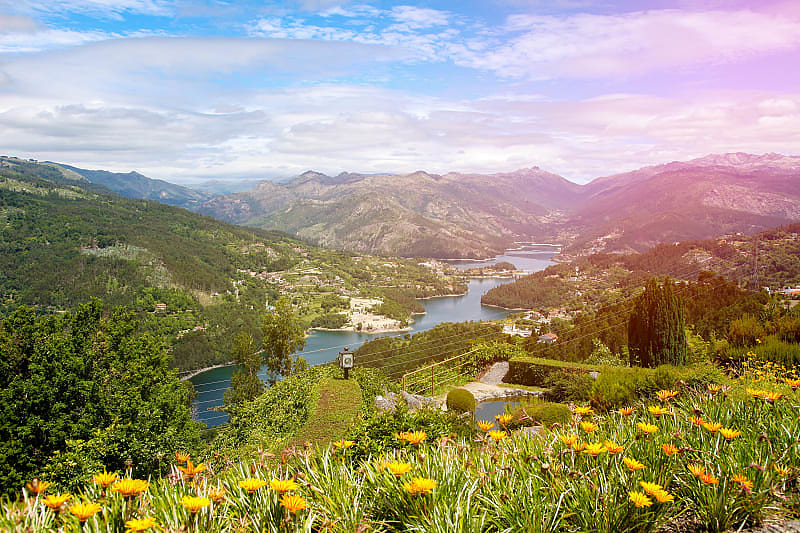 Beautiful landscape of Peneda Geres in northern Portugal.