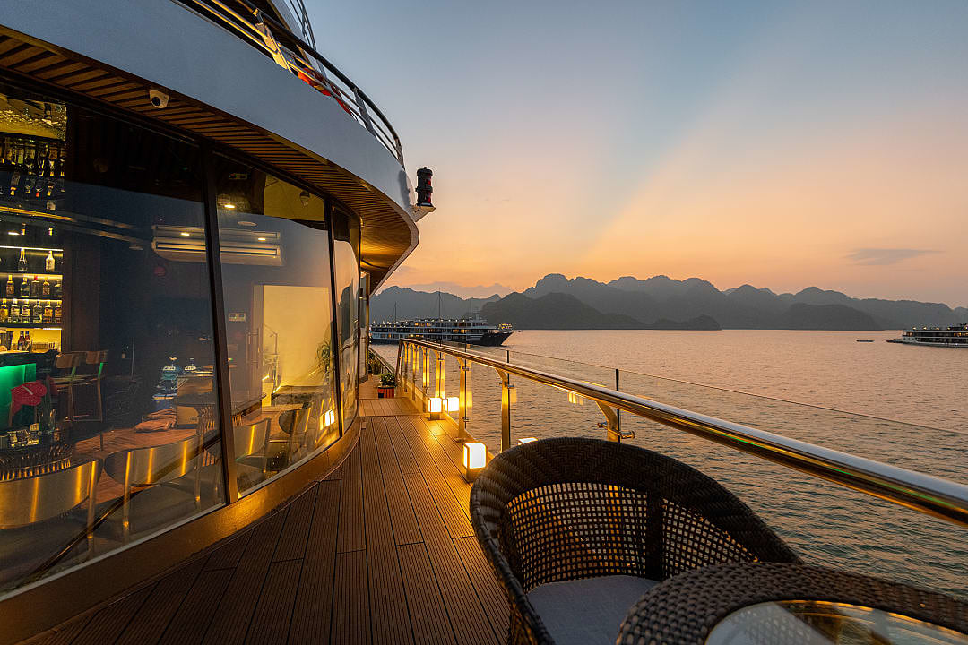 Cruise ship on Halong Bay, Vietnam