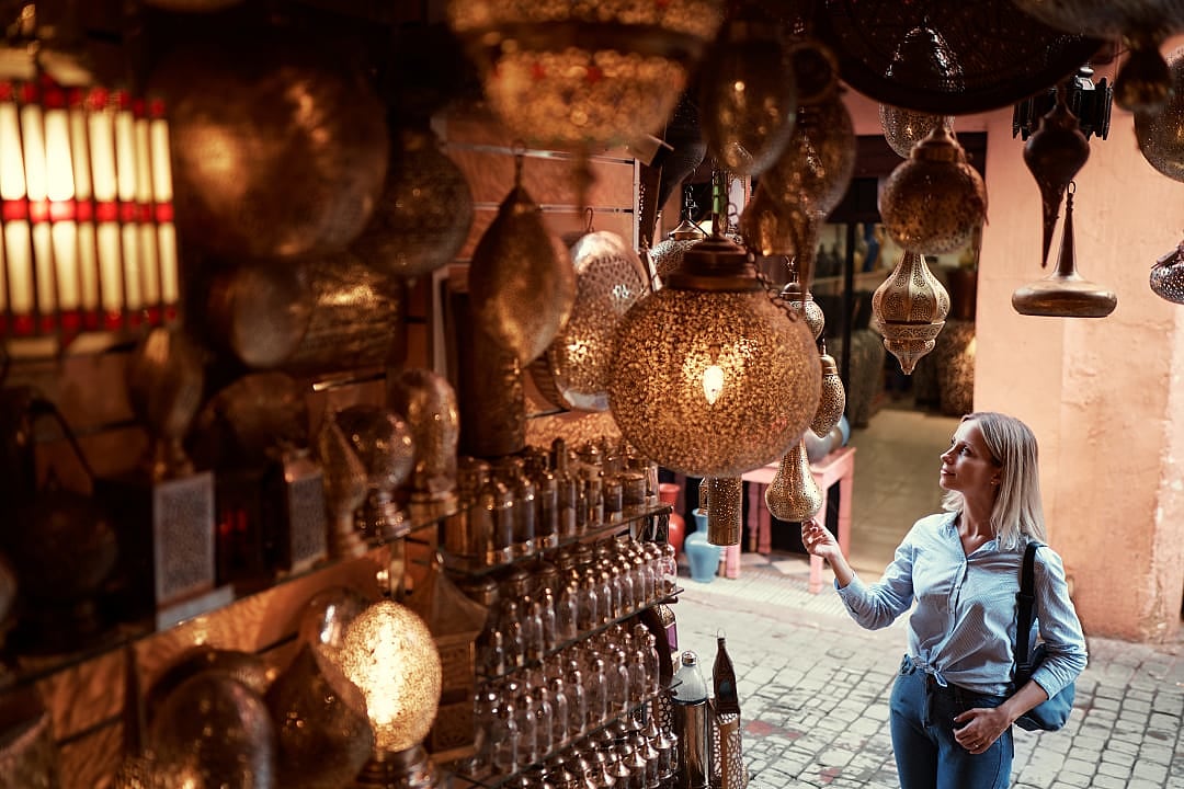 Woman at the market in Marrakech