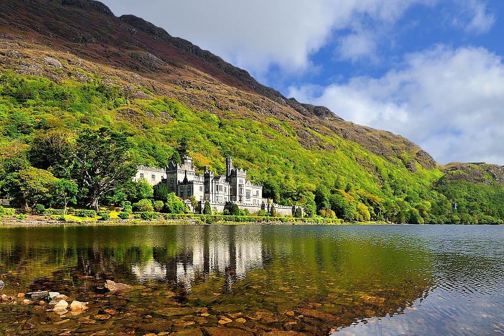 Kylemore Abbey in Connemara Count, Ireland