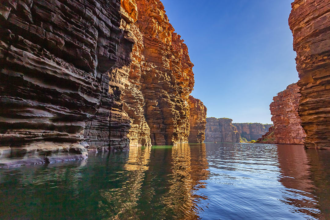 Gorge on King George River in Kimberly, Australia.