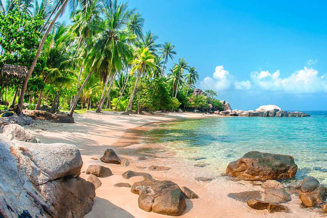 Tropical beach in Koh Tao, Thailand