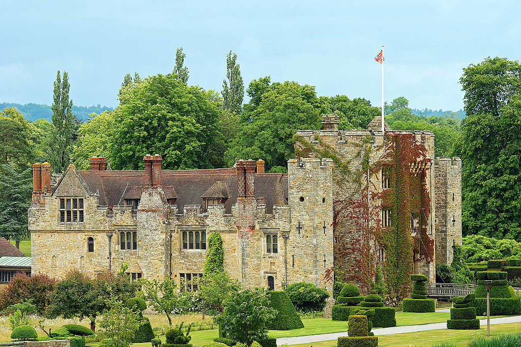 Hever Castle in Kent County, England