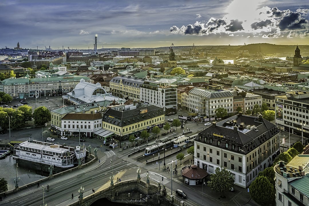 Aerial view of Gothenburg, Sweden
