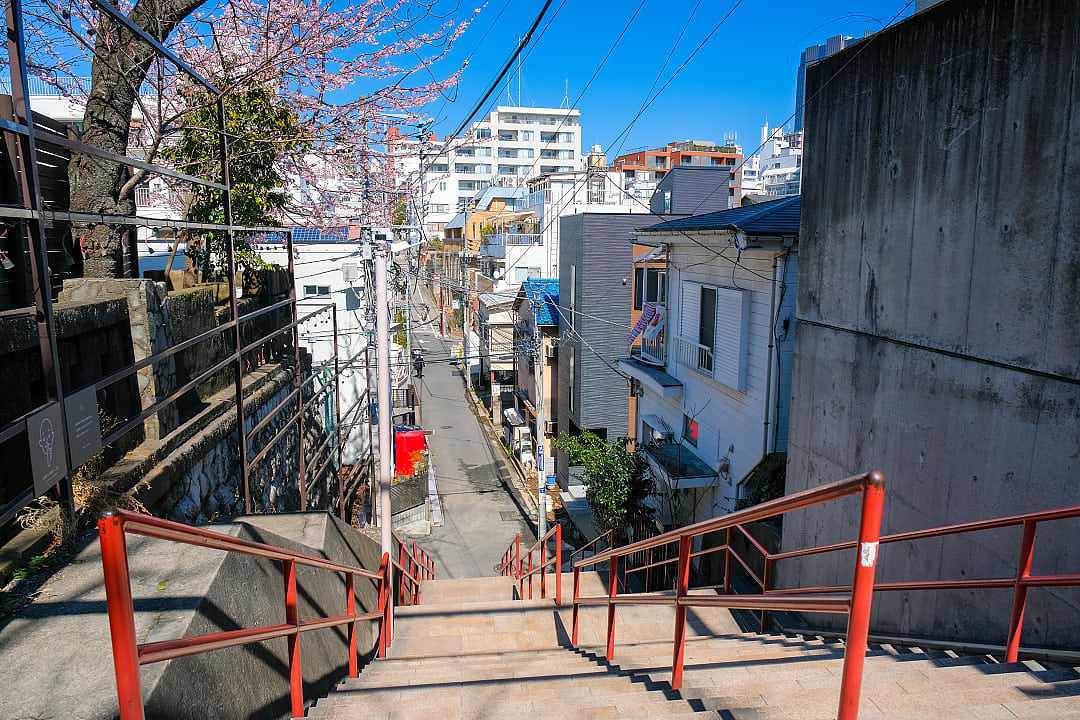 Staircase from Your Name in Tokyo