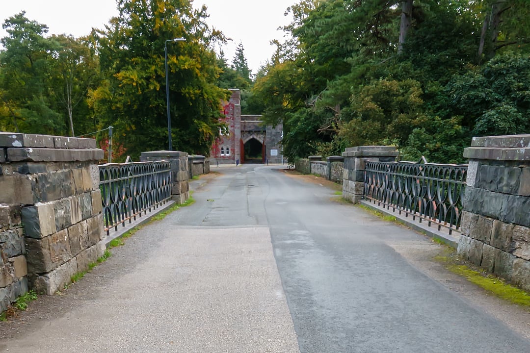 Penrhyn Castle entrance in Wales