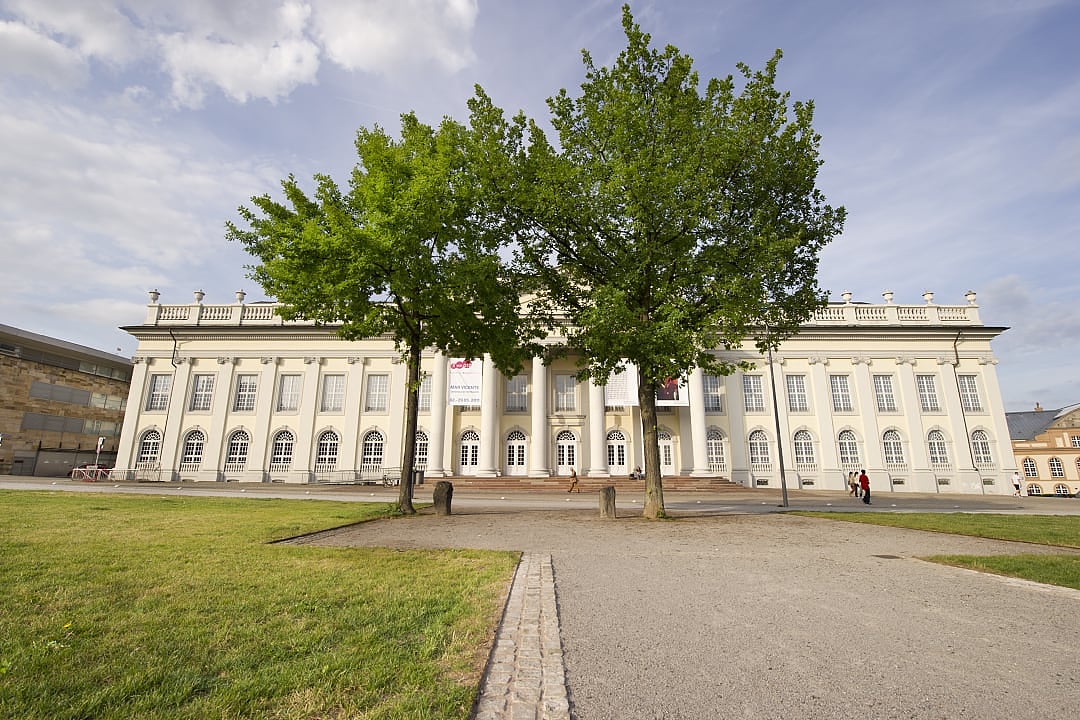 The Fridericianum in Kassel, Germany, is one of Europe's oldest public museums, hosting the Documenta exhibition every five years and featuring Joseph Beuys' iconic "7000 Oaks" project