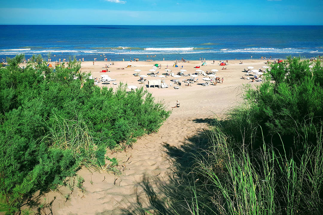 Cariló beach in Buenos Aires, Argentina