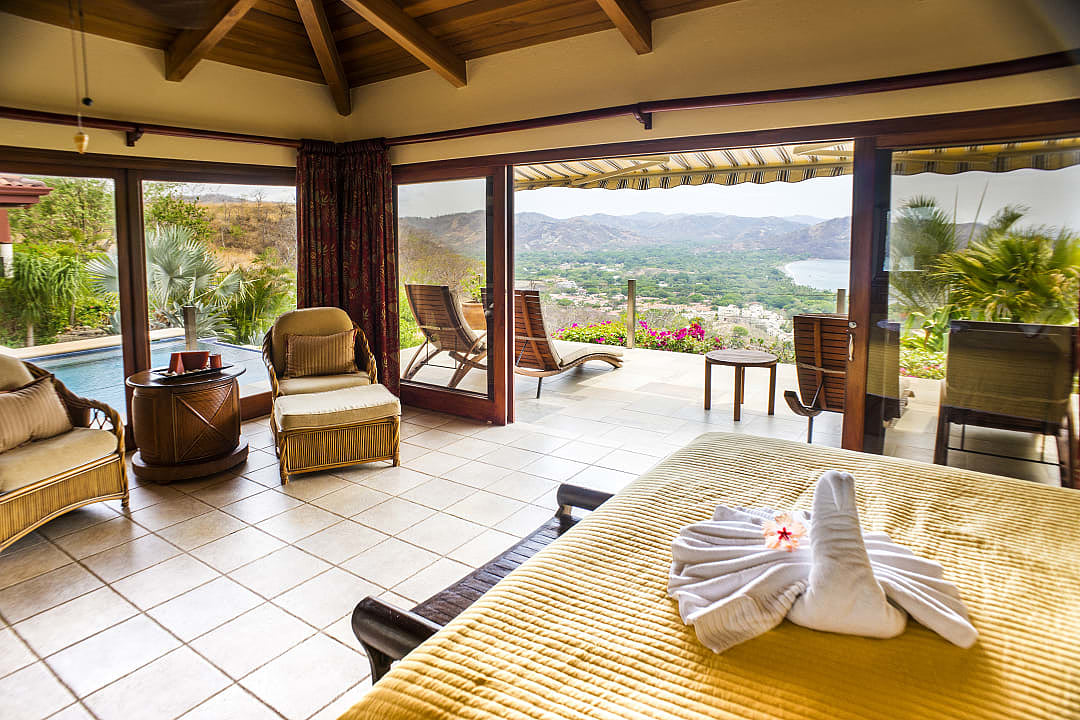 The interior of a luxury resort in Guanacaste, Costa Rica.