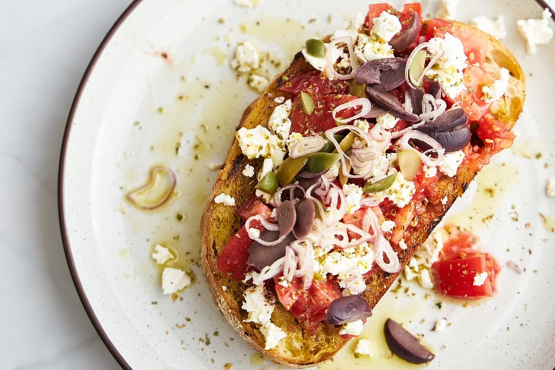 A portion of traditional Dakos.