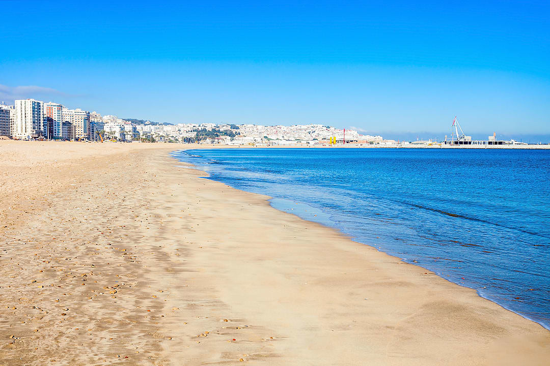 Tangier Beach in Tangier, Morocco