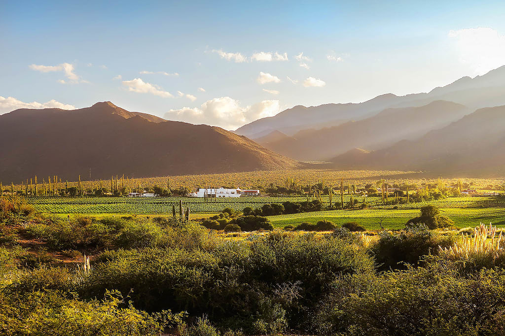 Small town at the foot of the Andes, province of Salta