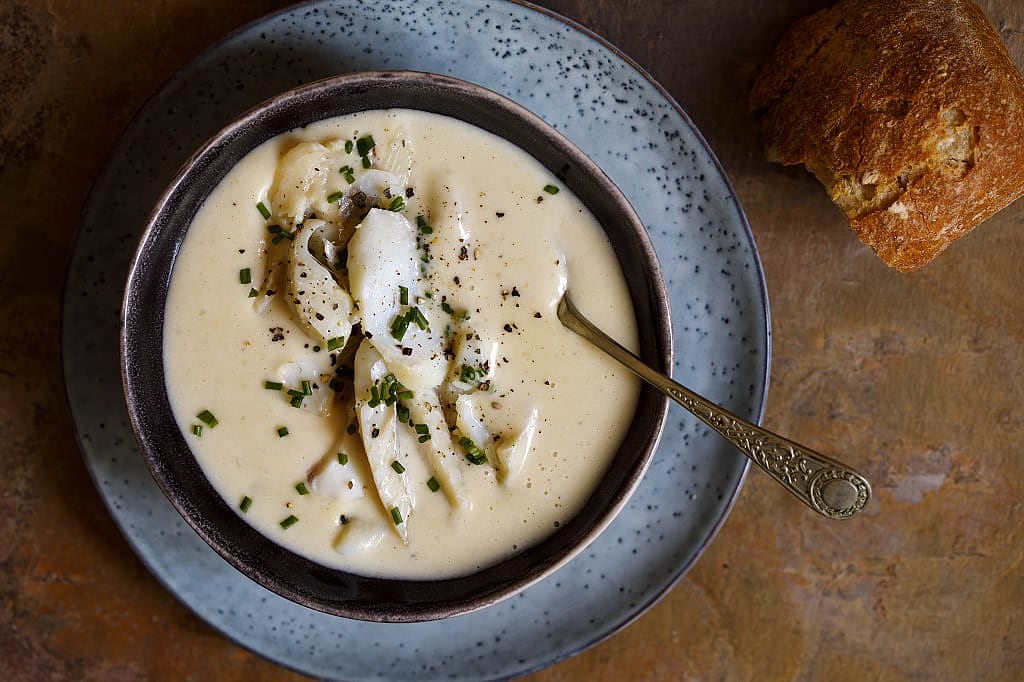 Cullen skink, creamy Scottish soup with smoked hadock
