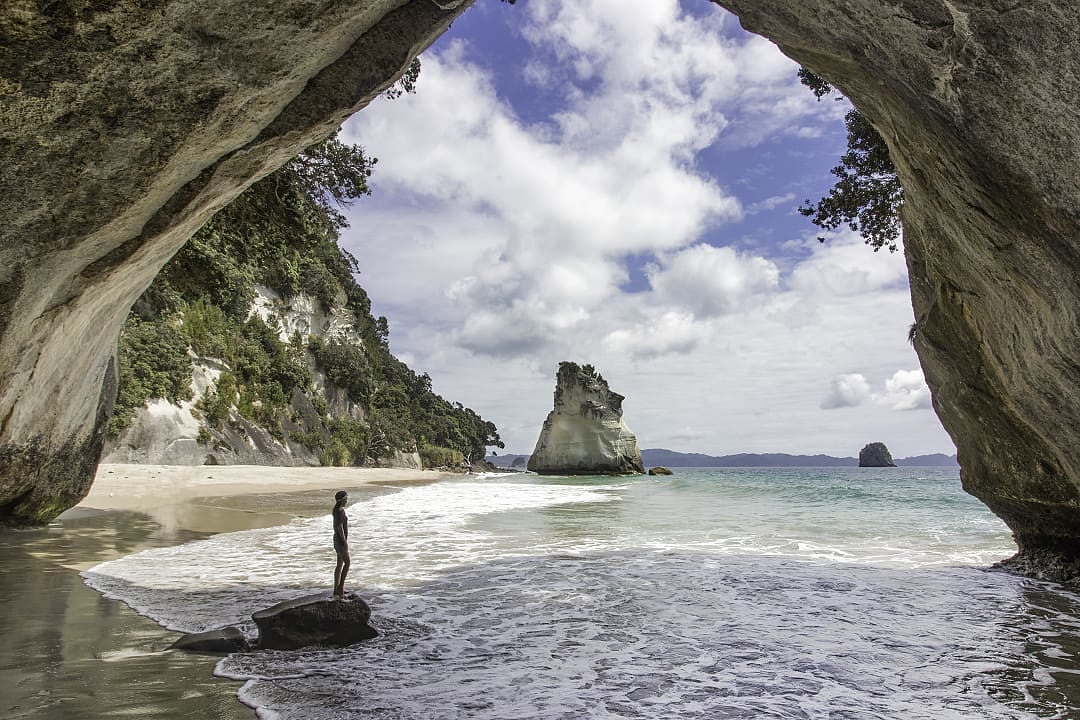 Cathedral Cove in the Coromandel Peninsula, New Zealand