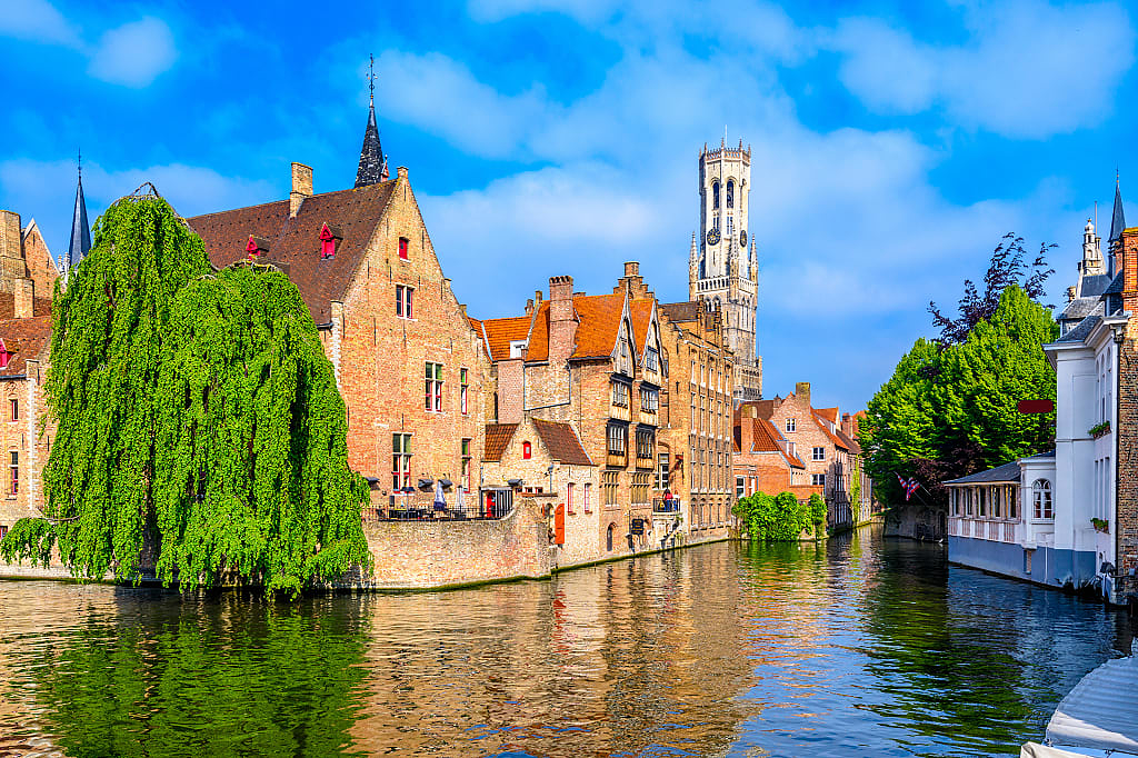 Historic city center of Bruges, Belgiam