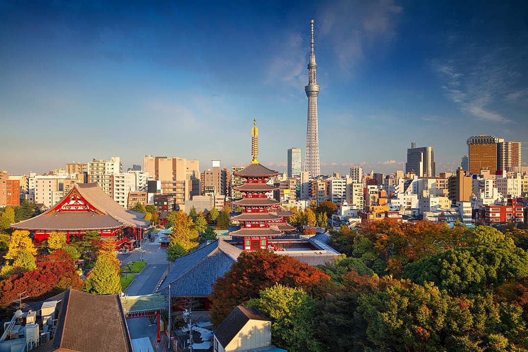 Asakusa district in Tokyo, Japan