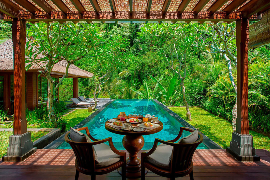 Breakfast at a resort in Bali, Indonesia