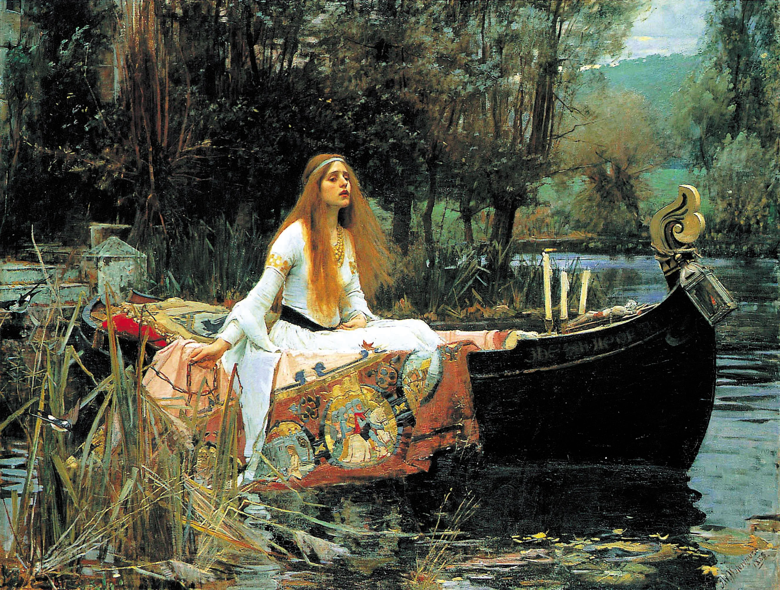 girl in lake