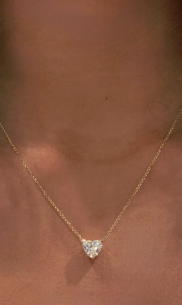 Diamond Heart Pendant Necklace