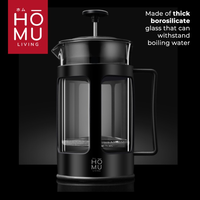 Jual HOMU KOHI French Press 600 ml Coffee Tea Plunger Maker Alat Seduh