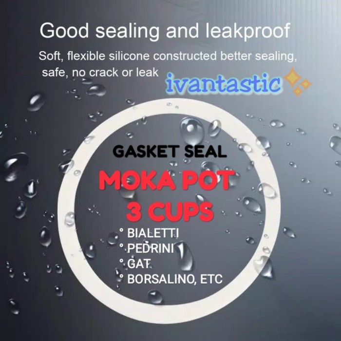 Jual Gasket Seal Moka Pot 3 Cups 6 Cups for Bialetti Pedrini GAT