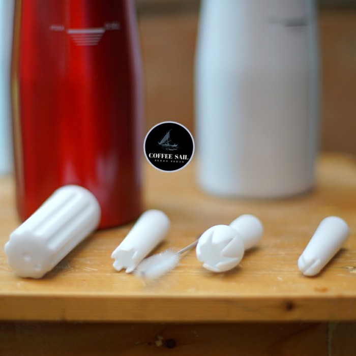 Jual WHIP CREAM DISPENSER RED WHIPPED WHIPPER FOAM MAKER NITRO COFFEE 500mL (Kode 001