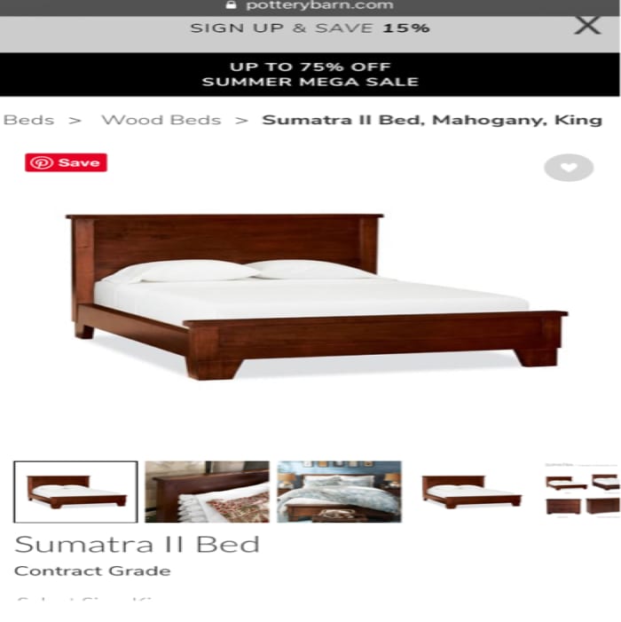 Patriot List Bed King Size From Pottery Barn
