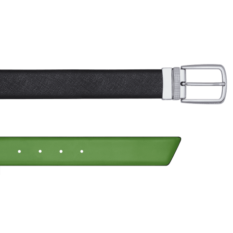 DAVIDOFF PARIS Belt - Black / Green