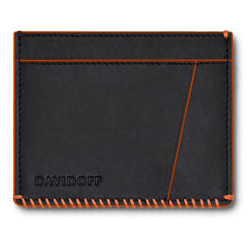 HOME RUN Credit Card Holder - 4CC + 1P - Black/Orange