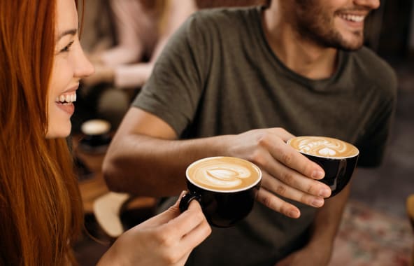 Enjoying DAVIDOFF coffee with family and friends