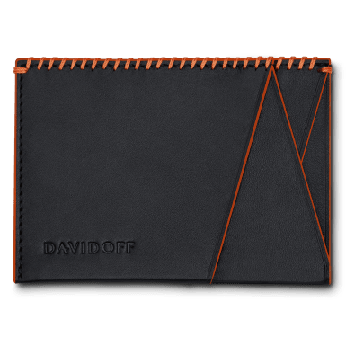 HOME RUN Credit Card Holder - 4CC - Black/Orange