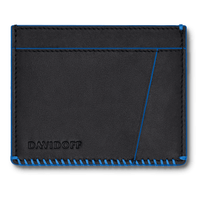 ESSENTIALS Credit Card Holder - 4CC + 1P - Black/Blue