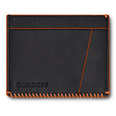 HOME RUN Credit Card Holder - 4CC + 1P - Black/Orange