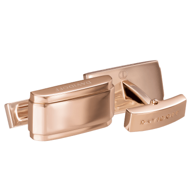 DAVIDOFF ESSENTIALS Cufflinks Rectangle Rose Gold