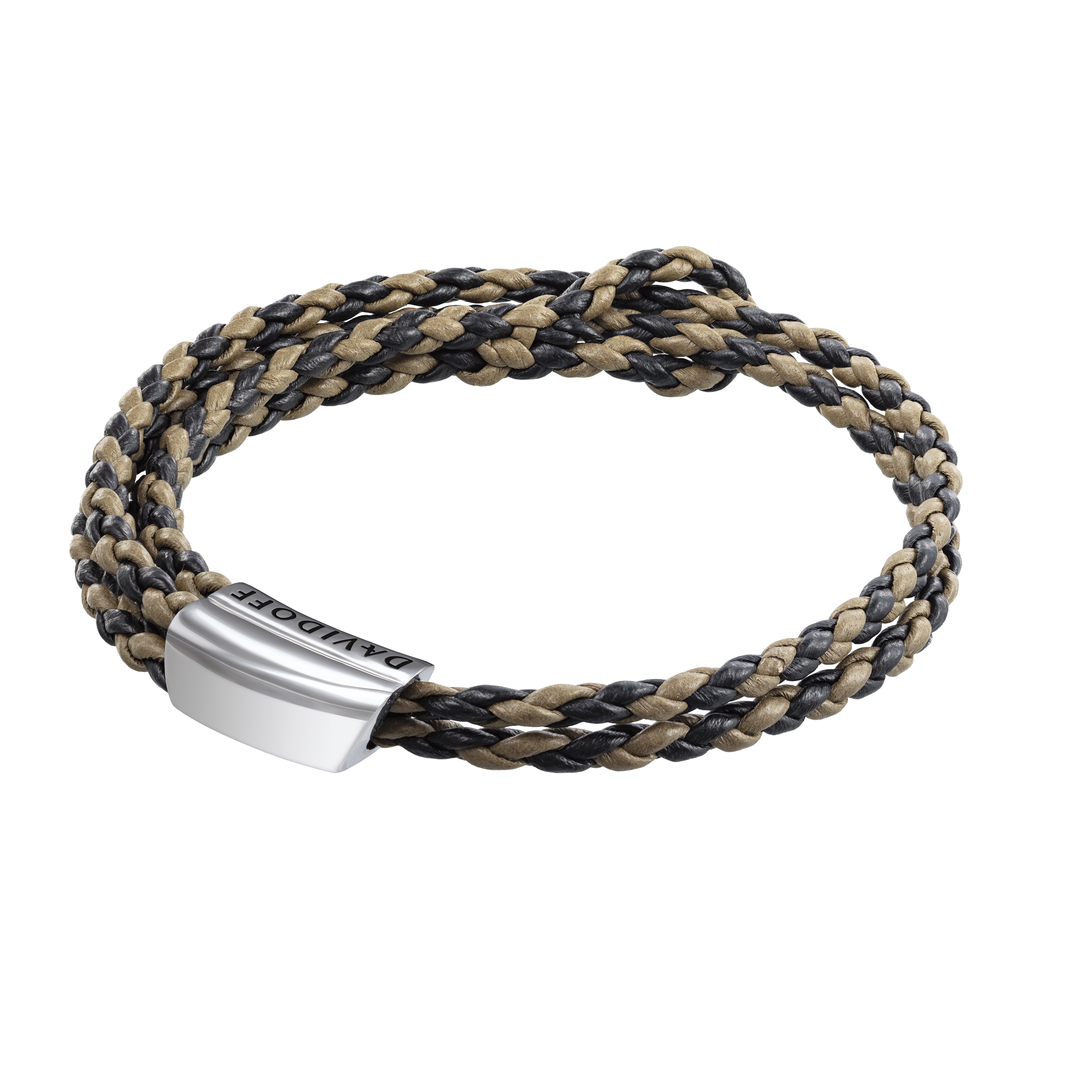 HOME RUN Bracelet – Silver / Black - Brown | DAVIDOFF